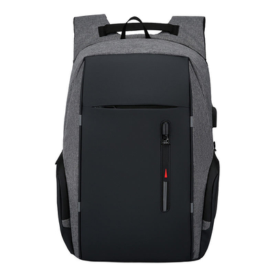 Tas Laptop Bisnis Hitam 17 Inch Tas Komputer Tahan Air Dengan USB