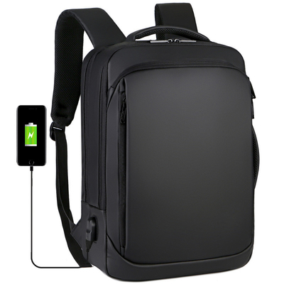 Ransel Perjalanan Bisnis BSCI Hitam Laptop Remaja Pria Ransel Dengan Pengisi Daya