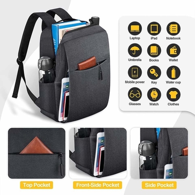 OEM Anti Theft USB Charging Backpack Tas Laptop 15.6 Inch Untuk Pria