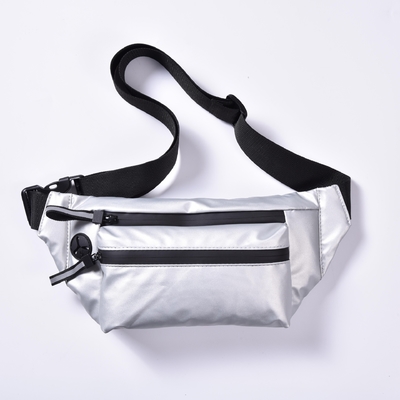 Kain Tas Pinggang Olahraga Kantong Ringan Tas Pinggang Ritsleting Logo Kustom