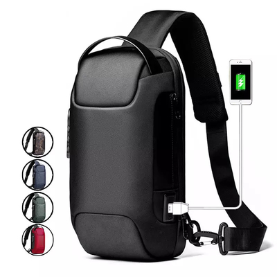 Tas Selempang Selempang Anti Pencurian Tas Selempang Bahu Selempang USB Tas Dada Pria