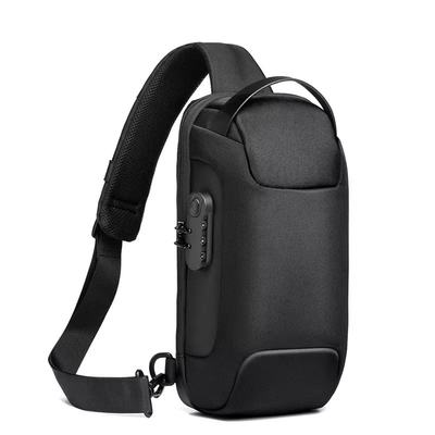 Tas Selempang Selempang Anti Pencurian Tas Selempang Bahu Selempang USB Tas Dada Pria