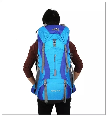 Ransel Mountain Waterproof Trekking Backpack Polyester 70 Liter Ransel ISO