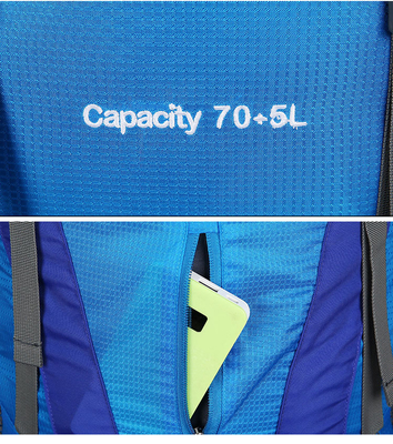 Ransel Mountain Waterproof Trekking Backpack Polyester 70 Liter Ransel ISO
