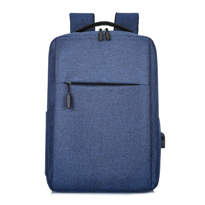 Tas Ransel Laptop Bisnis Fashion Pengisian Kustom Pria USB Perjalanan Tas Ransel Laptop Tahan Air