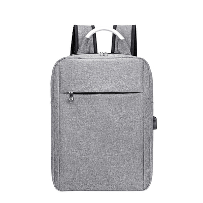 Logo kustom fashion tas bisnis tahan air ransel laptop dengan tas sekolah pengisian usb