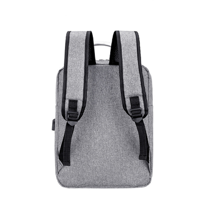 Logo kustom fashion tas bisnis tahan air ransel laptop dengan tas sekolah pengisian usb