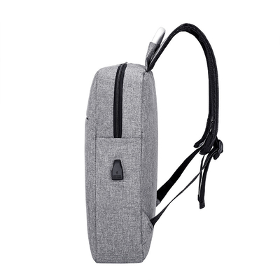 Logo kustom fashion tas bisnis tahan air ransel laptop dengan tas sekolah pengisian usb