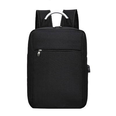 Logo kustom fashion tas bisnis tahan air ransel laptop dengan tas sekolah pengisian usb