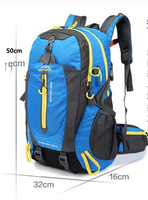 Ransel Hiking Tahan Air Hitam 30-40L Berkemah Ransel Siklus Tahan Air