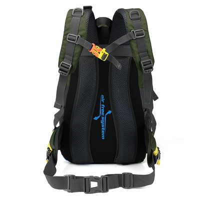 Ransel Hiking Tahan Air Hitam 30-40L Berkemah Ransel Siklus Tahan Air