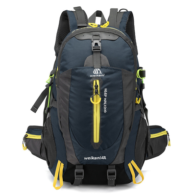 Ransel Hiking Tahan Air Hitam 30-40L Berkemah Ransel Siklus Tahan Air
