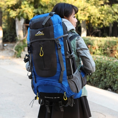 Ransel Hiking Tahan Air 45L Besar 500PCS Ransel Kemasan Ringan