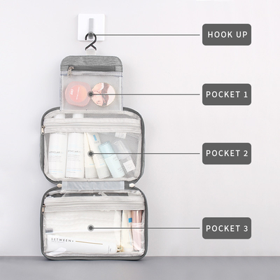 Tas Perlengkapan Mandi Gantung Cukur Organizer Hygiene Dop Kit Gantung Tas Travel Kosmetik