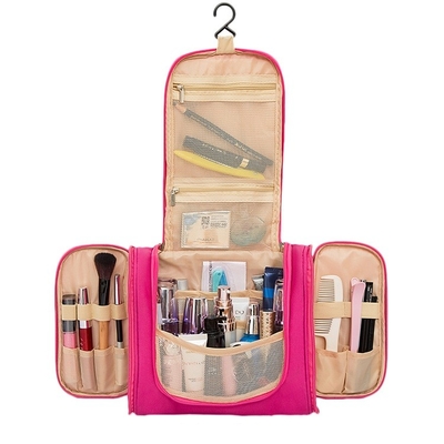 Tas Kosmetik Gantung Tugas Berat Tas Perlengkapan Mandi Perjalanan Poliester Makeup Tahan Air