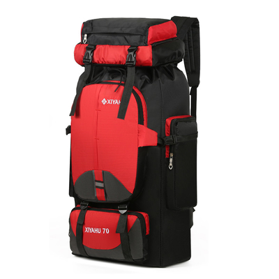 BSCI Waterproof Hiking Backpack 70L Camping Hiking Backpack Untuk Pria Wanita