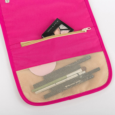 Perlengkapan Mandi Perjalanan Lipat Tas Kosmetik Penyimpanan Tas Makeup Organizer Polyester
