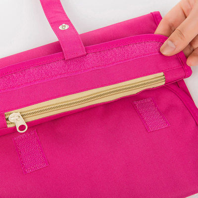 Perlengkapan Mandi Perjalanan Lipat Tas Kosmetik Penyimpanan Tas Makeup Organizer Polyester