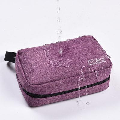 Tas Makeup Travel Gantung Merah Perlengkapan Mandi Gantung Kosmetik Organizer Portabel