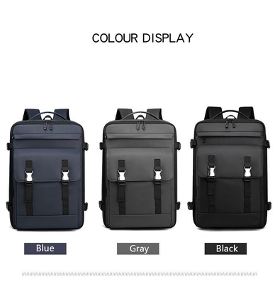 31x22x47cm Ransel Bisnis Perjalanan Ransel Sekolah Tahan Air ISO Port Pengisi Daya USB