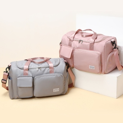 Tas Wanita Tahan Air Olahraga Kebugaran Tas Akhir Pekan Dengan Kompartemen Sepatu