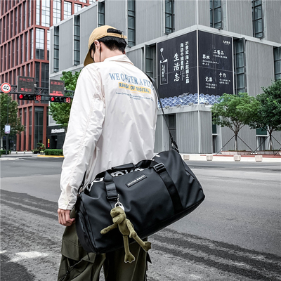 45L Ringan Gym Duffle Bag Tas Olahraga Gym Dengan Kompartemen Sepatu Dan Basah