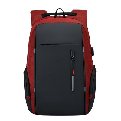 Tas Laptop Bisnis Hitam 17 Inch Tas Komputer Tahan Air Dengan USB
