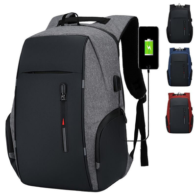 Tas Laptop Bisnis Hitam 17 Inch Tas Komputer Tahan Air Dengan USB