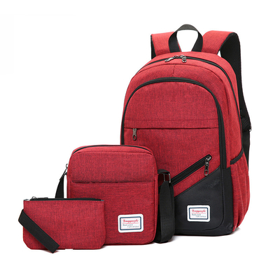 Tas Ransel Komputer BSCI Abu-abu Set Tas Ransel 3pc Pelajar Bisnis