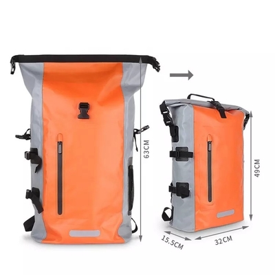 500D PVC Waterproof Hiking Backpack Tas Tahan Air Mengambang Untuk Kayak BSCI