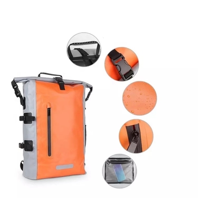 500D PVC Waterproof Hiking Backpack Tas Tahan Air Mengambang Untuk Kayak BSCI