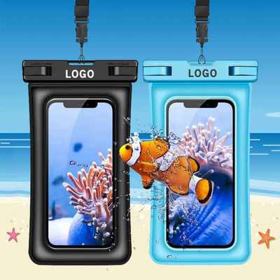 Warna-warni Kantong Ponsel Tahan Air Tas Casing Ponsel Tahan Air TPU PVC Universal