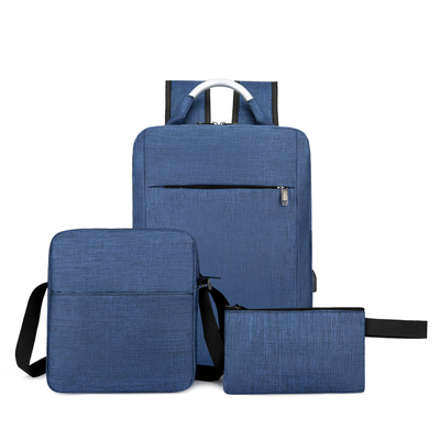 Set Ransel Kantor 1,2 Inci Set Ransel Fashion Pria 3 In 1 Dengan Port Usb