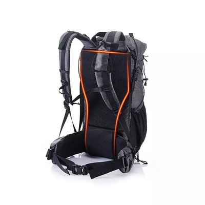 Black ODM Waterproof Hiking Backpack 65 Liter Mountain Climbing Backpack Outdoor
