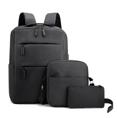 Ransel Pria ODM Polyester Set Ransel Laptop Biru Angkatan Laut Tahan Air