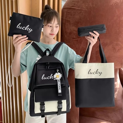 Tas Sekolah Anak Multifungsi Set 5 In 1 Tas Siswa Tahan Air 1,37 Inch