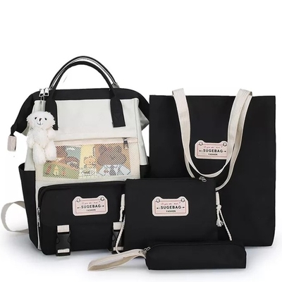 Tas Ransel Sekolah 24cm Set Tas Ransel Anak Perempuan Lucu Set Kartun Anak Remaja