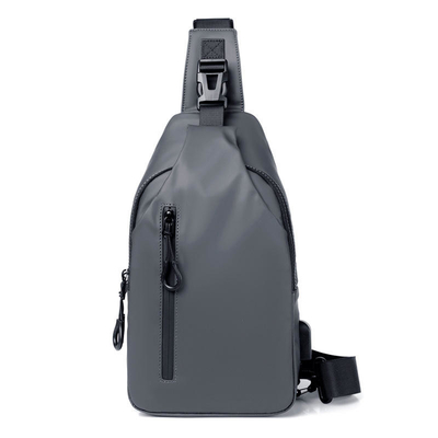 ISO Waterproof Crossbody Sling Bag Mens Sling Chest Bag Dengan USB Charging
