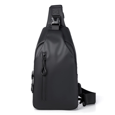 ISO Waterproof Crossbody Sling Bag Mens Sling Chest Bag Dengan USB Charging