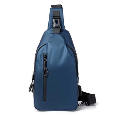 ISO Waterproof Crossbody Sling Bag Mens Sling Chest Bag Dengan USB Charging