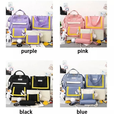 0.65 Inch Tas Ransel Tas Bepergian Luar Ruangan Set Ransel 4 Buah Wanita