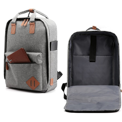 Ransel Bisnis Abu-abu Set 43cm Usb Charging 3 In 1 Backpack ISO