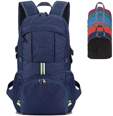 30L Wanita Ransel Hiking Tahan Air 0.1kg Ransel Perjalanan Lipat Ultralight
