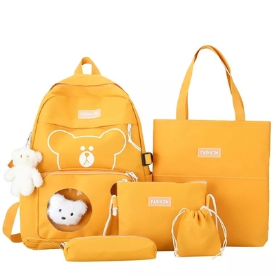 Ransel Perjalanan Gadis Laptop Tas Sekolah Set Ransel Karton Warna-warni 2022 China