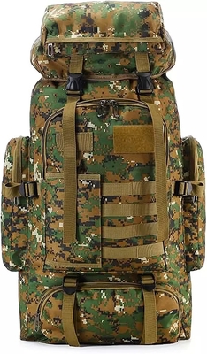 BSCI Nylon Camo Hiking Ransel 75L Perjalanan Berkemah Ransel Pria Wanita