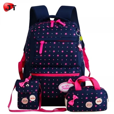 Ransel Sekolah Untuk Anak Perempuan Remaja Tas Buku Set Ransel Laptop Kotak Makan Siang Dengan Tas Pensil