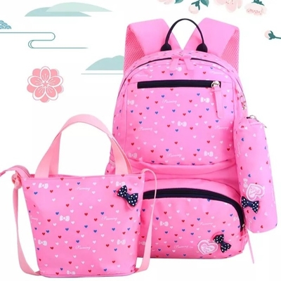 Ransel Untuk Anak Perempuan Sekolah Lucu Tas Ransel Anak-anak Tas Kotak Makan Siang Terisolasi Set Tas