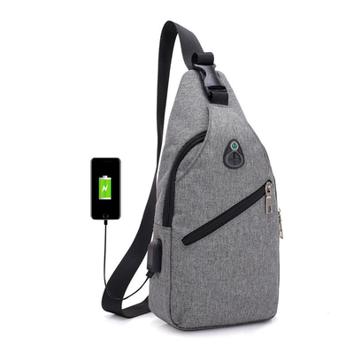Tas Selempang Selempang Serbaguna Dengan Port Pengisian Usb Kain Oxford Tahan Air