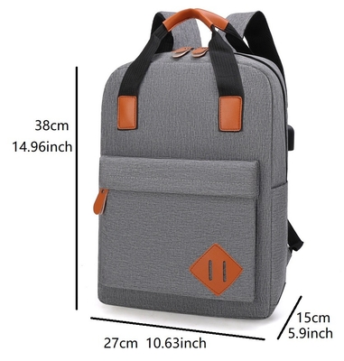 Tahan Air Tiga Dalam Satu Ransel Tas Ransel Komputer Nilon Dengan USB