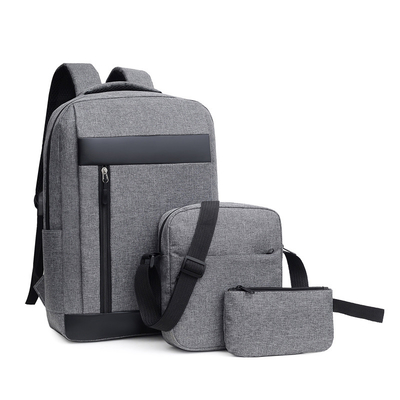 Ransel Unisex ODM Hitam Set Bisnis 3 In 1 Ransel Laptop Set Sekolah